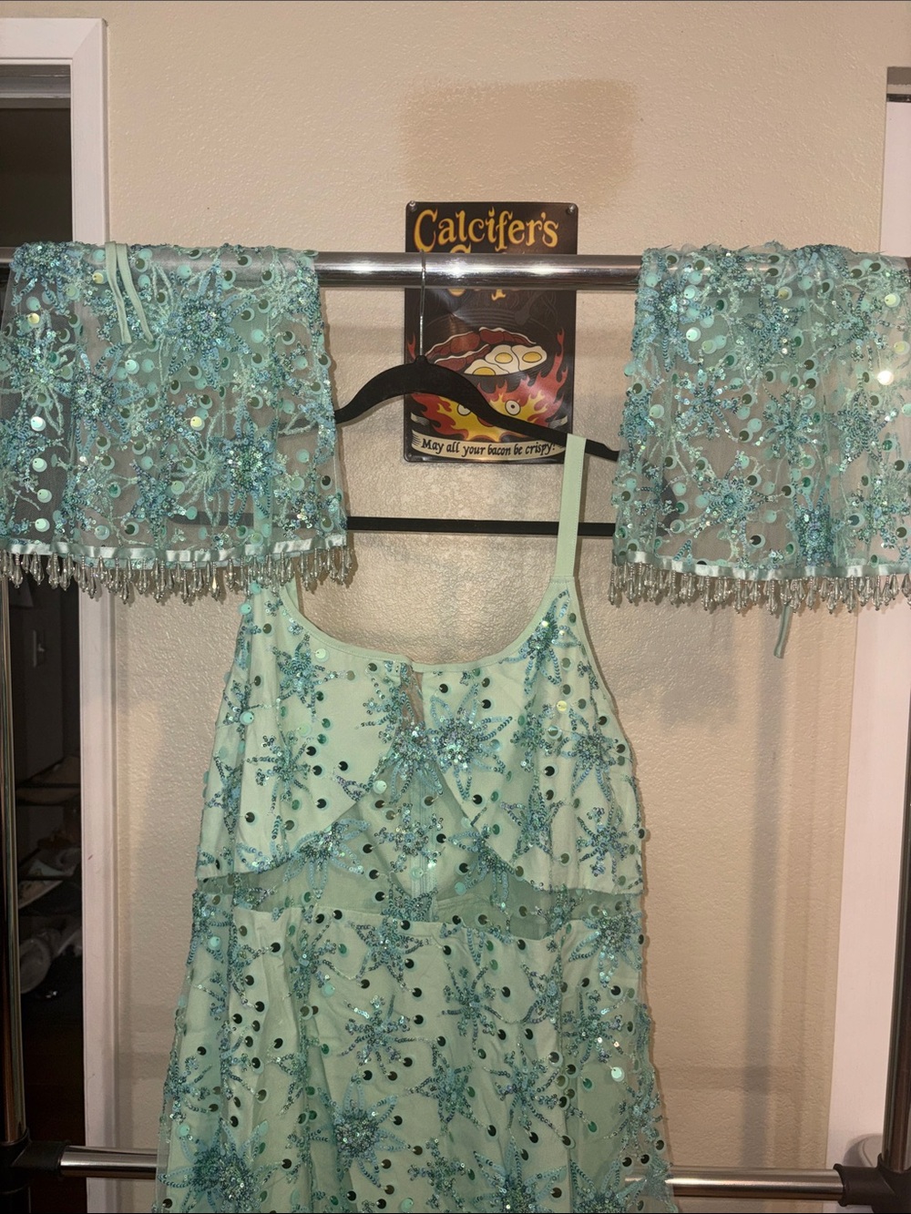 #127 NEW 2XL Teal dress with sleeves